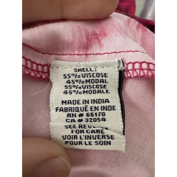 Ranna Gill Pink Rose Floral Sweetheart Wide Leg Jumpsuit Bohemian Chic Glam S - Picture 8 of 10